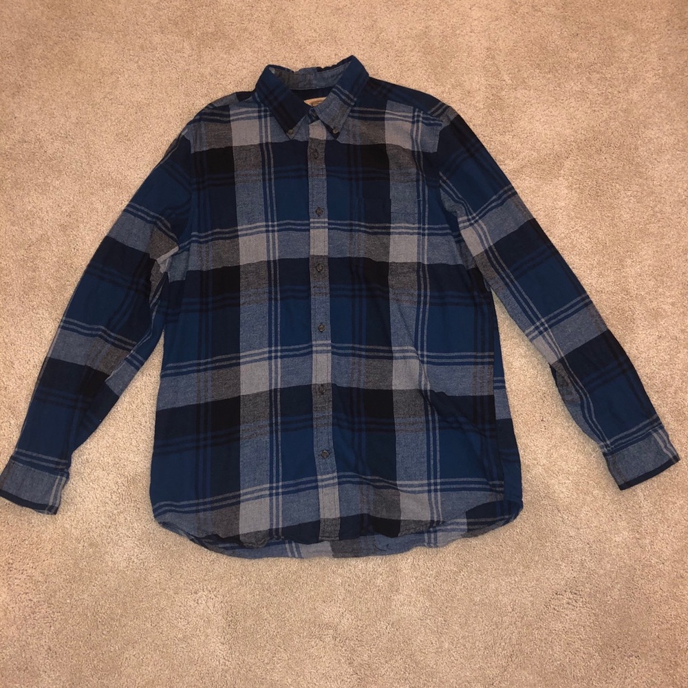 Blue, Purple, Gray Flannel Size L